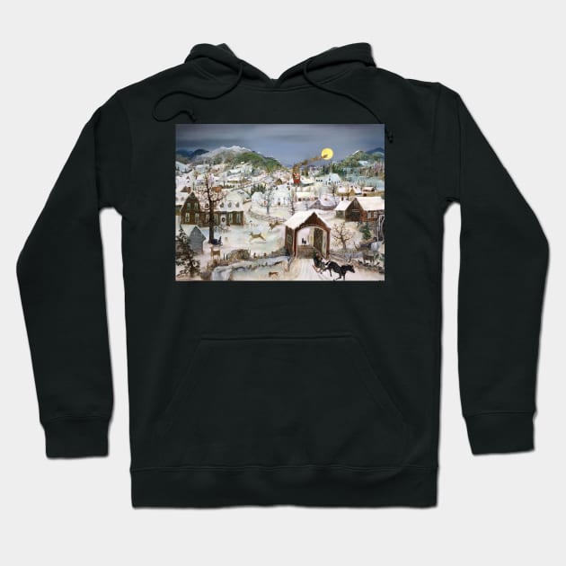 will moses christmas print Hoodie by QualityArtFirst